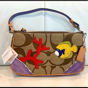 NWT Coach fish appliqué bag 1491